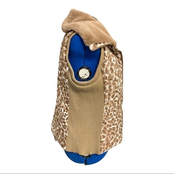 RUBY Rd. Quilted Animal Print, Vest, Women’s Sz L - Picture 3 of 14